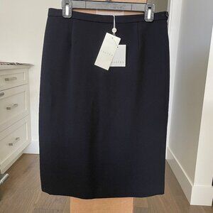 Eastex by Jacques Vert Classic Lined 100% Polyester Midi Skirt Black Sz 10 NWT